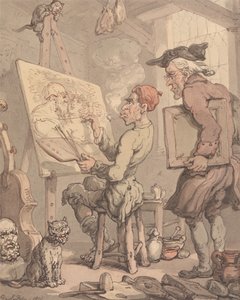 El estudio de un artista de Thomas Rowlandson