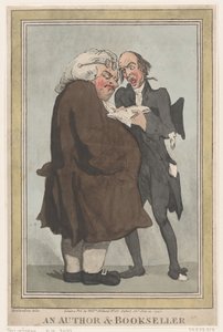 Un autor y un librero, 14 de julio de 1797 de Thomas Rowlandson