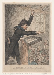 Un ensayo sobre lo sublime y lo bello, 10 de abril de 1792 de Thomas Rowlandson
