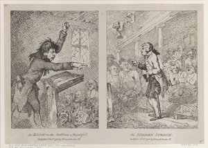 Un Ensayo sobre lo Sublime y lo Bello, El Discurso Inaugural, 1 de octubre de 1785 de Thomas Rowlandson
