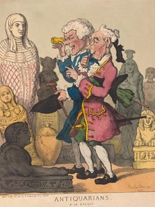 Anticuarios a la Griega de Thomas Rowlandson
