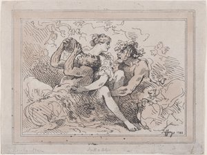 Bacantes, 1786 de Thomas Rowlandson