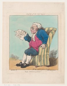 Mala Especulación, 10 de agosto de 1799 de Thomas Rowlandson