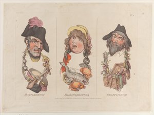 Battleorum, Billingsgatina, Trafficorum, 15 de agosto de 1800 de Thomas Rowlandson