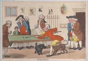 Billar, 1 de marzo de 1803 de Thomas Rowlandson