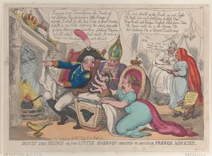 Boney el Segundo o el pequeño babuino creado para devorar monos franceses, 9 de abril de 1811