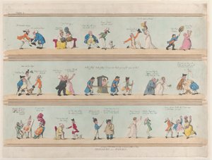 Bordes para habitaciones, Placa 2, 25 de marzo de 1799 de Thomas Rowlandson