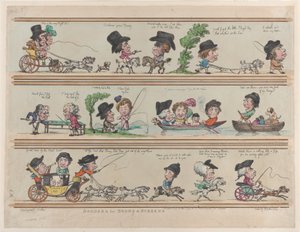 Bordes para Habitaciones y Pantallas, Placa 7, 10 de mayo de 1799 de Thomas Rowlandson