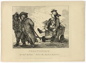 Viaje de Boswell por las Hébridas: Frontispiece de Thomas Rowlandson