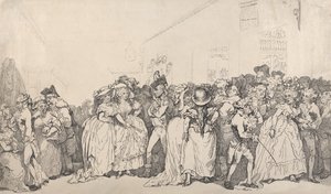 Tumbonas para el vestíbulo de Box de Thomas Rowlandson