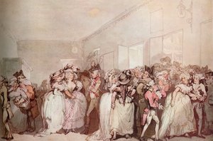 Box Lobby Loungers de 1785, c1785 de Thomas Rowlandson