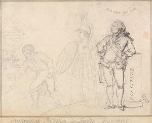 «La protección de Britannia» o «La lealtad triunfante» de Thomas Rowlandson