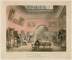 Institución Británica, Pall Mall de Thomas Rowlandson