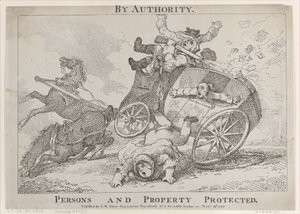 Por autoridad. Personas y propiedades protegidas, 24 de noviembre de 1785 de Thomas Rowlandson