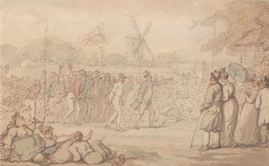 La carrera de rally del capitán Barclay: la llegada de Thomas Rowlandson