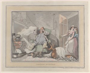 Atención descuidada, 1 de febrero de 1789 de Thomas Rowlandson