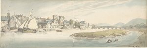 Castillo de Carmarthen, Gales de Thomas Rowlandson