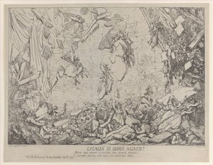 ¡El caos ha vuelto!, 4 de febrero de 1791 de Thomas Rowlandson