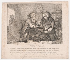 Bellezas pintorescas de Boswell conversando, Parte la Primera, 30 de mayo de 1786 de Thomas Rowlandson