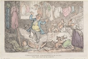 Christopher Crabtree en la espuma: Querido, querido, ¿qué puede ser? de Thomas Rowlandson