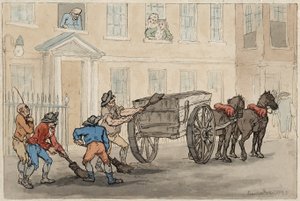 Recolectando el estiércol nocturno, pub. 1788