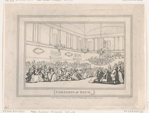 «Las delicias del baño», lámina 10 de Thomas Rowlandson