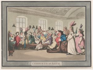 Comodidades de Bath, Placa 11, 6 de enero de 1798 de Thomas Rowlandson