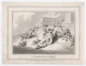 Comodidades de Bath, Placa 12, 6 de enero de 1798 de Thomas Rowlandson