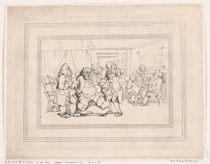 Comodidades de Bath, Placa 1, 6 de enero de 1798 de Thomas Rowlandson