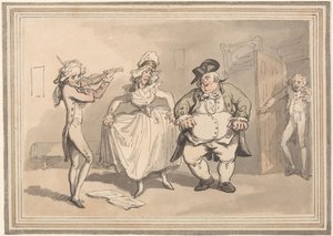 Los placeres del baño: una sesión privada antes del baile de Thomas Rowlandson