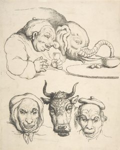 Anatomía comparativa, 1800-25 de Thomas Rowlandson