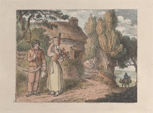 Cornualles, un supervisor, de Vistas en Cornualles, 1812 de Thomas Rowlandson