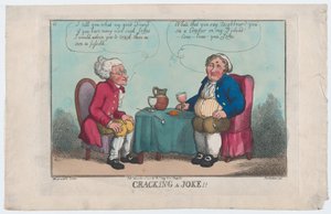 Contando un chiste, 15 de noviembre de 1808 de Thomas Rowlandson