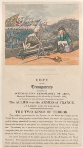 La muerte y Bonaparte, los dos reyes del terror, 1 de enero de 1814 de Thomas Rowlandson