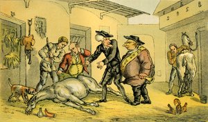 La muerte de Punch de Thomas Rowlandson