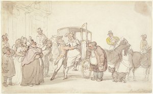 Escena de despedida de Thomas Rowlandson