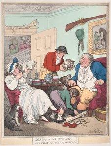 Diana en la paja, o Un regalo para los Quornites de Thomas Rowlandson