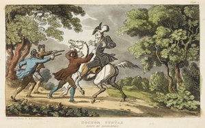 Doctora Sintaxis y salteadores de caminos de Thomas Rowlandson