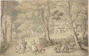 Doctor Syntax en el camino de Thomas Rowlandson