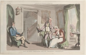 Don Michele preparándose para su expedición triunfal, de Nápoles y la Campagna..., 1 de junio de 1815 de Thomas Rowlandson