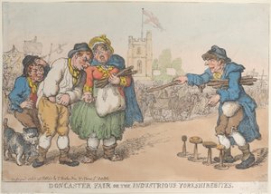 Feria de Doncaster o los Industriosos Yorkshirebites de Thomas Rowlandson