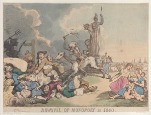 Caída del monopolio en 1800, 14 de agosto de 1800 de Thomas Rowlandson