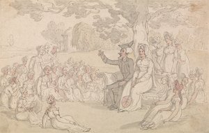 El Dr. Syntax visita un internado para jóvenes damas de Thomas Rowlandson