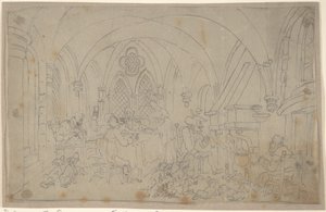 El Dr. Syntax y los cazadores de zorros jubilados de Thomas Rowlandson