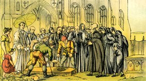 El Dr. Syntax en el funeral de su esposa de Thomas Rowlandson