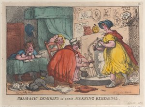 Ensayo matutino de las demireps dramáticas, 30 de septiembre de 1810 de Thomas Rowlandson
