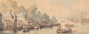 Embarque en Southampton, 20 de junio de 1794 de Thomas Rowlandson