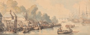 Embarque en Southampton, 20 de junio de 1794