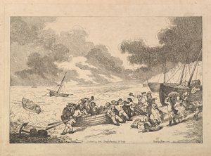 Embarque desde Brighthelmstone hacia Diepp[e] (de «Imitaciones de dibujos modernos»)