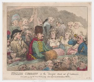 Curiosidad inglesa o el extranjero mirado con desdén, 1 de enero de 1794 de Thomas Rowlandson